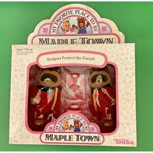 Vintage 1988 Maple Town Badgers Protect the Forest!, NEW in box, never opened